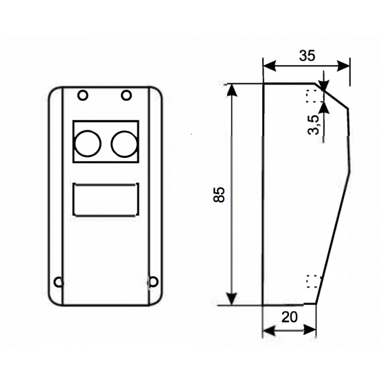 ROLLKIT bezdrôtová fotobunka s odrazkou, max 10m - detail 1 - detail 1