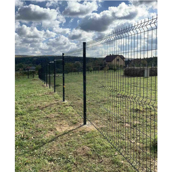 Zváraný plotový panel 3D ZnPVC 2500x830x4mm antracit - detail 2 - detail 2