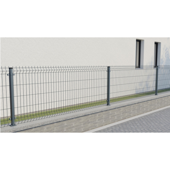 Zváraný plotový panel 3D ZnPVC 2500x1030x4mm antracit - detail 3 - detail 3