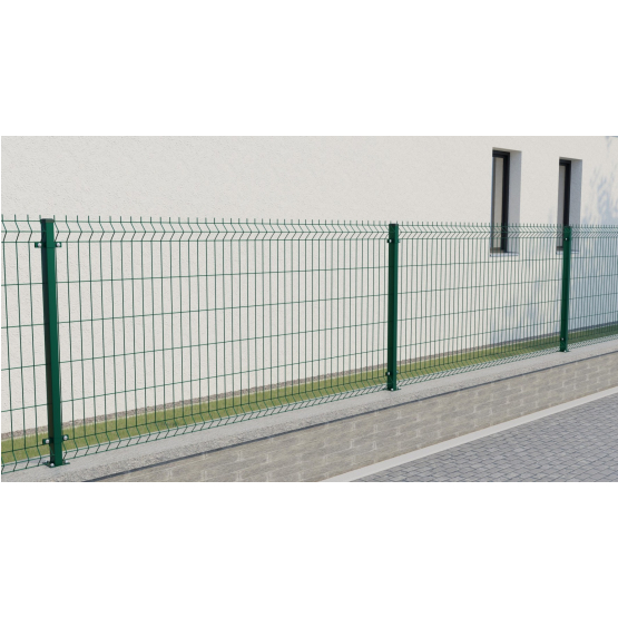 Zváraný plotový panel 3D ZnPVC 2500x1230x4mm zelená - detail 3 - detail 3