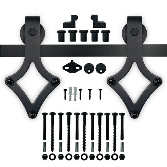 Kovanie pre posuvné dvere - "Rhombus" 2 - detail 1 - detail 1