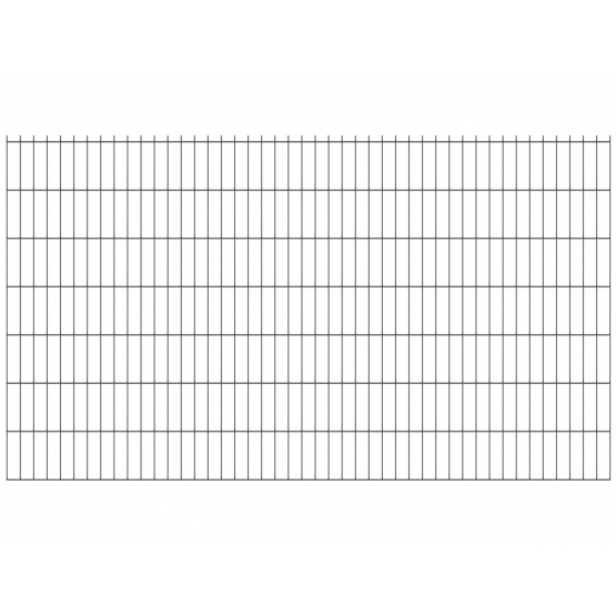 Zváraný plotový panel N2D 2500x1430mm D5/4/5mm antracit - detail 2 - detail 2