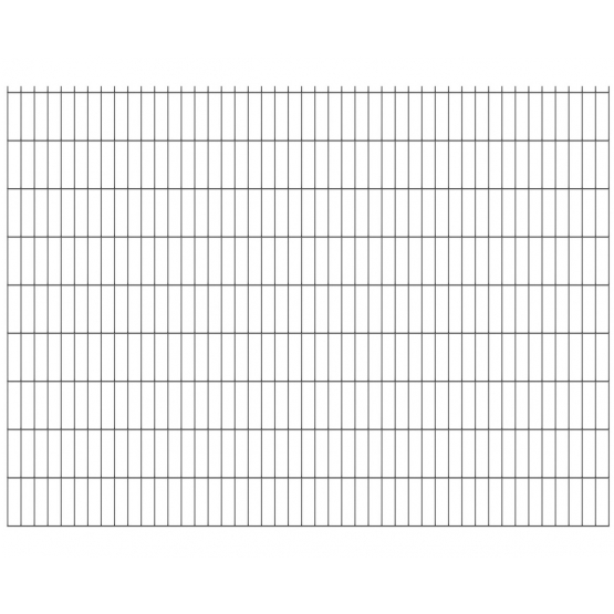 Zváraný plotový panel N2D 2500x1830mm D5/4/5mm antracit - detail 2 - detail 2