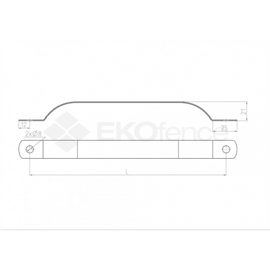 Opasok stĺpika ZnPVC D48mm antracit - detail 1 - detail 1