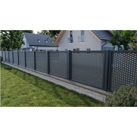 Plotové pole hliníkové 2000x1200mm ťahokov antr. - detail 4 - detail 4