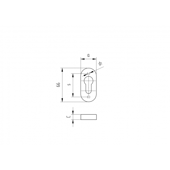Štítok zámkový-FAB 67x31, PVC - detail 2 - detail 2