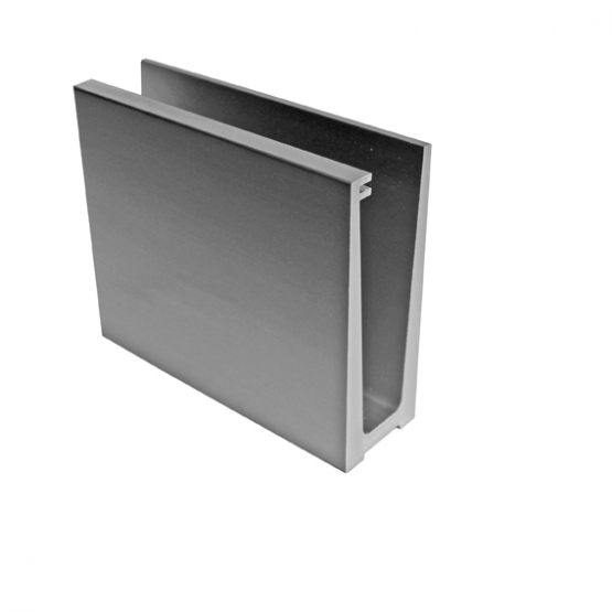 Celosklenené zábradlie-profil-vrchné kotvenie - detail 1 - detail 1