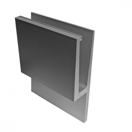 Celosklenené zábradlie-profil-bočné kotvenie - detail 1 - detail 1