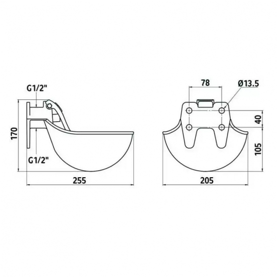 Napájačka zliatinová - detail 1 - detail 1