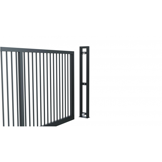 Posuvná samonosná brána INDUSTRY ZnPVC 6000x2000mm, antracit, ľavá - detail 4