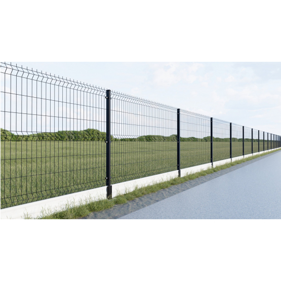 Zváraný plotový panel 3D ZnPVC 2500x1530x4mm čierna - detail 2 - detail 2