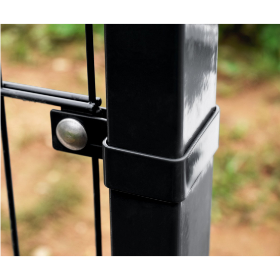 Objímka koncová na stĺpik ZnPVC 60x40mm čierna M - detail 2 - detail 2