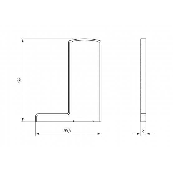 Záslepka pre profil AL/0006-S-E - detail 2 - detail 2