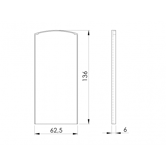 Záslepka pre profil Al/0004-PRO-S-E - detail 2 - detail 2
