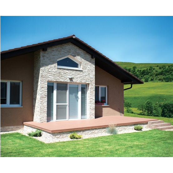 WPC podlahová doska 138x23x4000mm, Sivá/Svetlosivá - detail 2 - detail 2