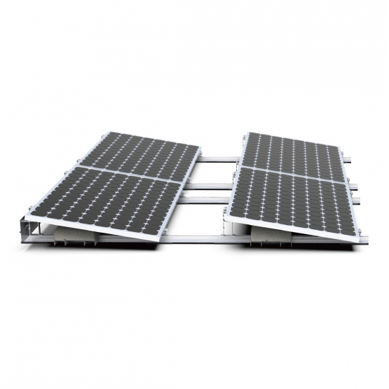 Set pre rovnú strechu 2x2 juh - ULT S 10° - detail 1 - detail 1