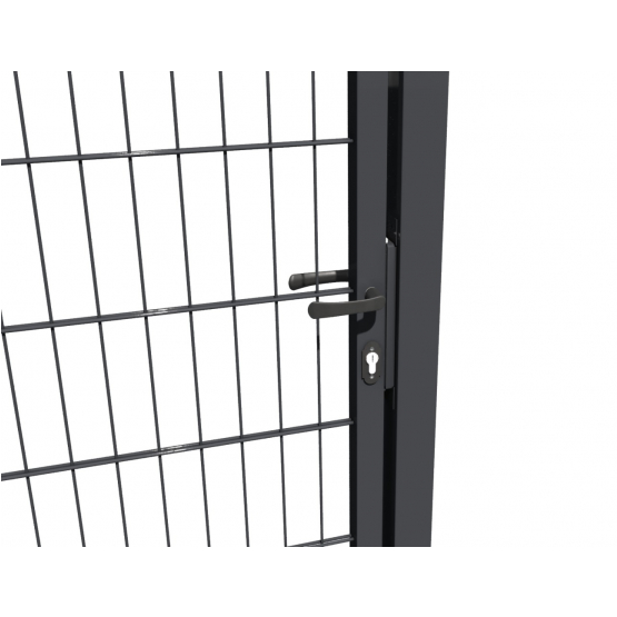 Bránka 1kr. 2D BOX ZnPVC 1000x1700mm RAL 7016 antracit - detail 4 - detail 4