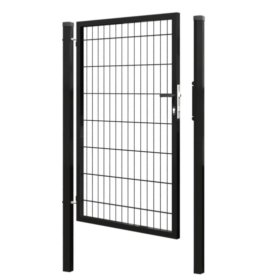 Bránka 1kr. 2D BOX ZnPVC 1000x1500mm RAL 9005 čierna matná - detail 2 - detail 2