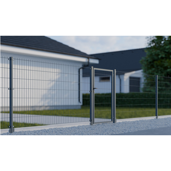 Bránka 1kr. 2D BOX ZnPVC 1000x1500mm RAL 9005 čierna matná - detail 6 - detail 6