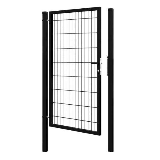 Bránka 1kr. 2D BOX ZnPVC 1000x1700mm RAL 9005 čierna matná - detail 1 - detail 1