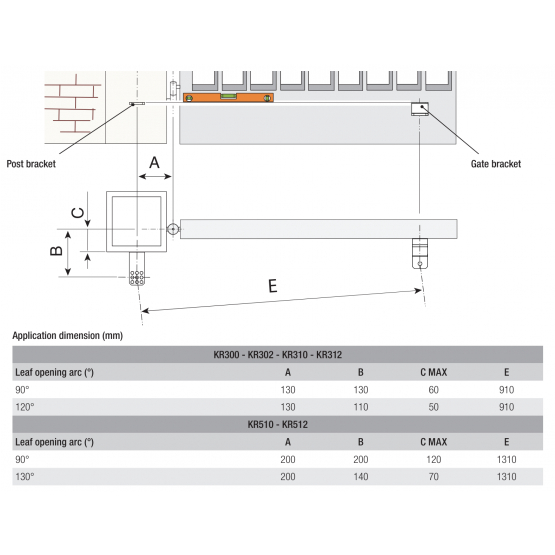 Came pohon pre dvojkrídlovú bránu, sada s fotobunkami - detail 4 - detail 4