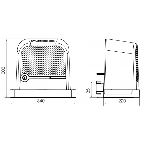 NICE pohon pre posuv. brány, max 600kg - detail 3 - detail 3
