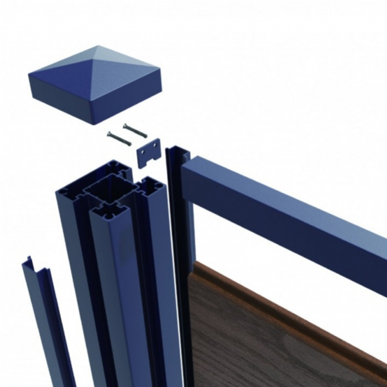 WPC plotová doska BIANKA 166x20x1830mm, hnedá - detail 1 - detail 1