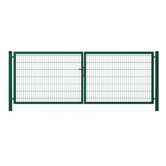 Brána 2kr. 2D BOX ZnPVC 4000x1500mm RAL6005 zelená - detail 1 - detail 1