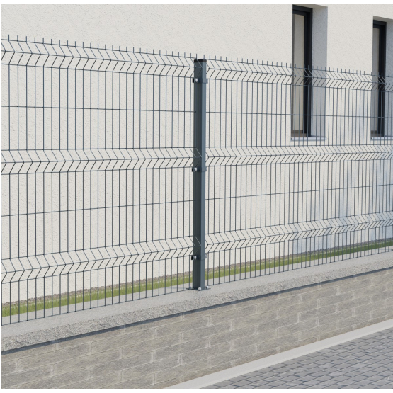 Stĺpik 60x40mm s pätkou ZnPVC 2000mm antracit - detail 2 - detail 2