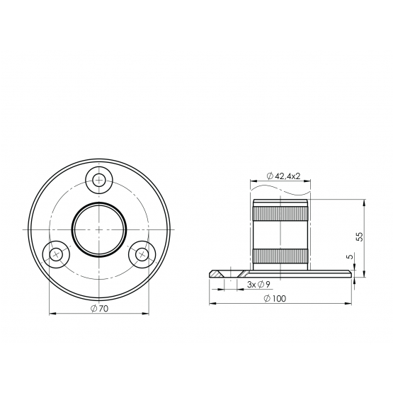 Kotvenie vrchné-príruba - detail 3 - detail 3
