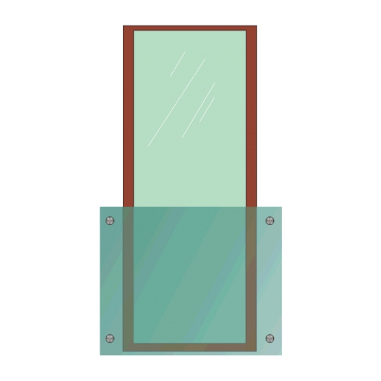 Francúzske okno AISI304 - detail 1 - detail 1
