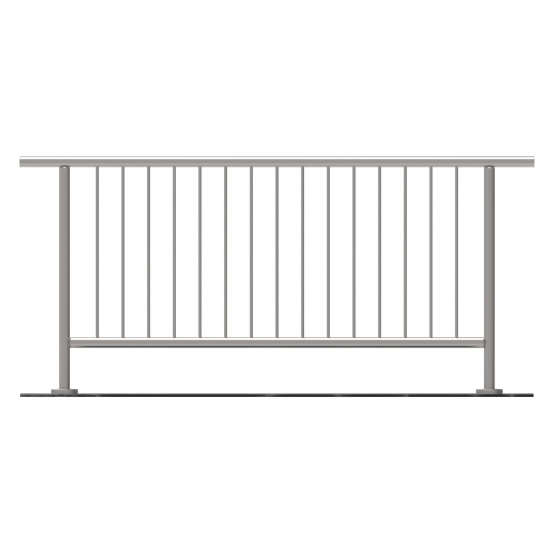 Zábradlie vertikal, VK- rovné AISI304, D42,4/d12ve - detail 1 - detail 1