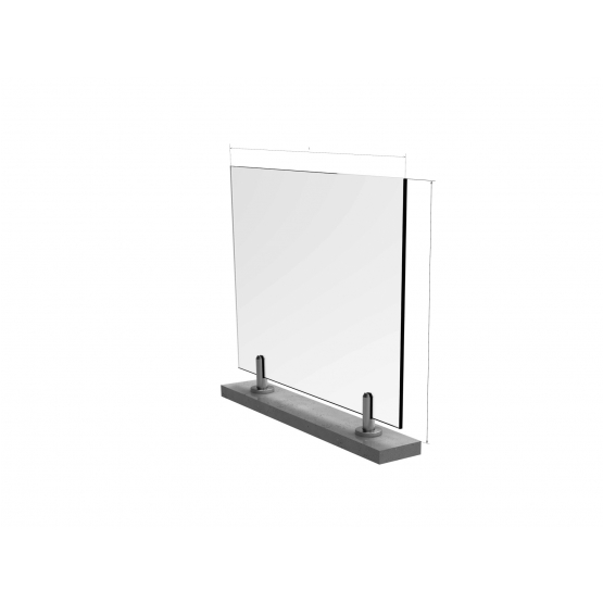 Spigot zábradlie AISI304 tabuľové 0,5kN - detail 1 - detail 1