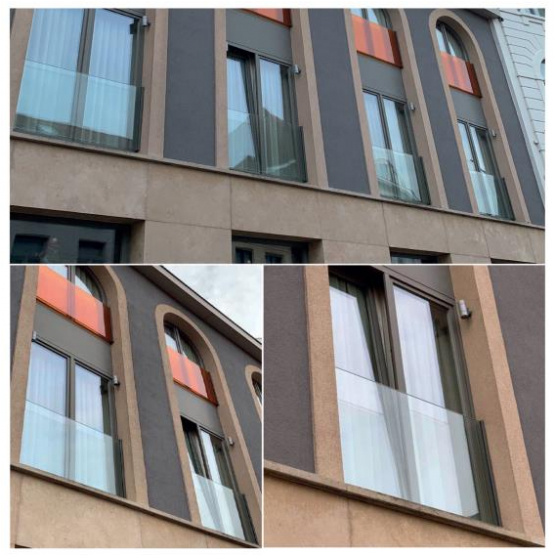 Francúzske okno AL rám bez skla, kotviť do špalety - detail 1 - detail 1