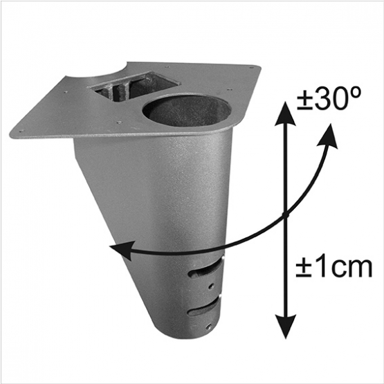 Schodisko SEGMENT NS240 Vs170-190mm, ±30° - detail 1 - detail 1