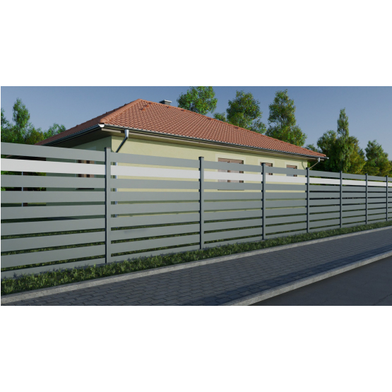 Hliníková lamela, profil 100x19,7x4000mm, antracit - detail 1 - detail 1