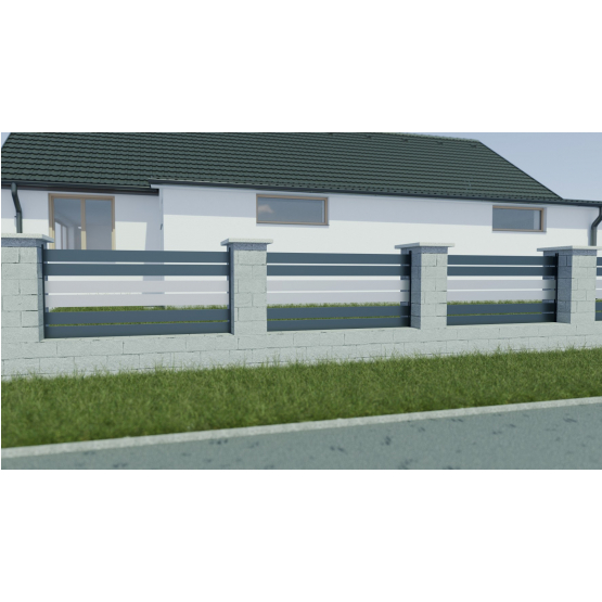 Hliníková lamela, profil 100x19,7x2000mm, sivá - detail 1 - detail 1