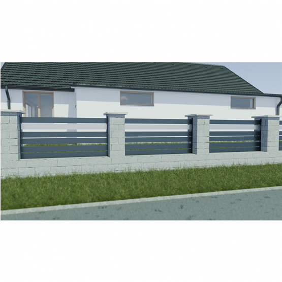 Modulárne Hliníkové oplotenie 925mm TIA 100-A1S - detail 3 - detail 3