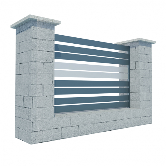 Modulárne Hliníkové oplotenie 1200mm TIA 100-A2S - detail 2 - detail 2