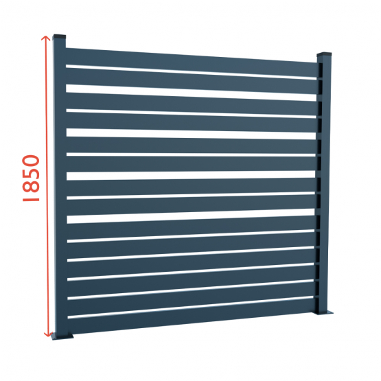 Modulárne Hliníkové oplotenie 1850mm TIA 100-A - detail 1 - detail 1