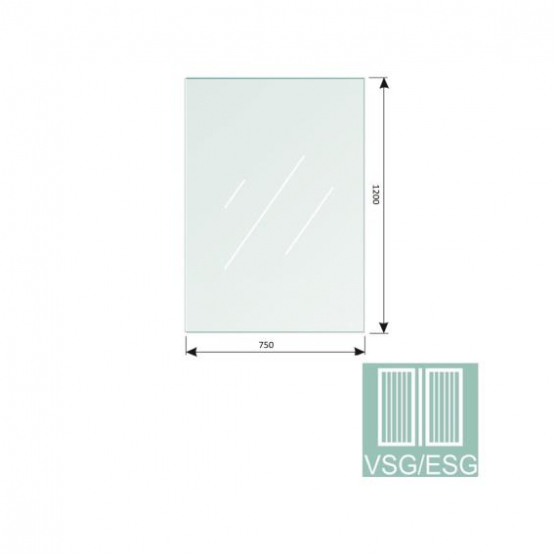 Mliečne, kalené, lepené sklo VSG - detail 1 - detail 1