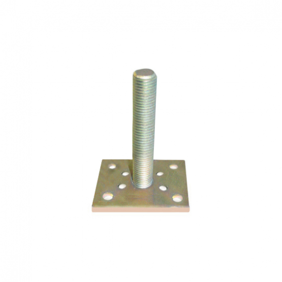 Kotvenie vrchné-drevený stĺpik 95x95x5 - detail 1 - detail 1