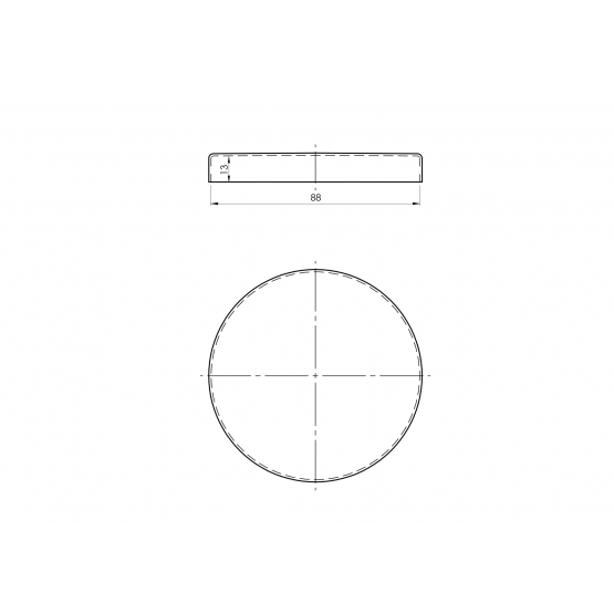 Nerezové vrchné kotvenie - rozeta - detail 2 - detail 2