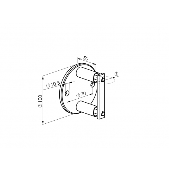 Kotvenie bočné kruhové - detail 1 - detail 1