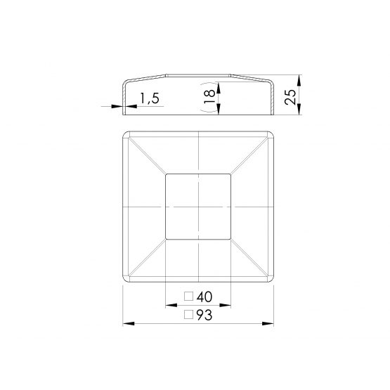 Kotvenie vrchné-rozeta - detail 2 - detail 2