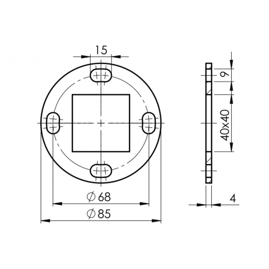 Kotvenie vrchné-príruba - detail 1 - detail 1