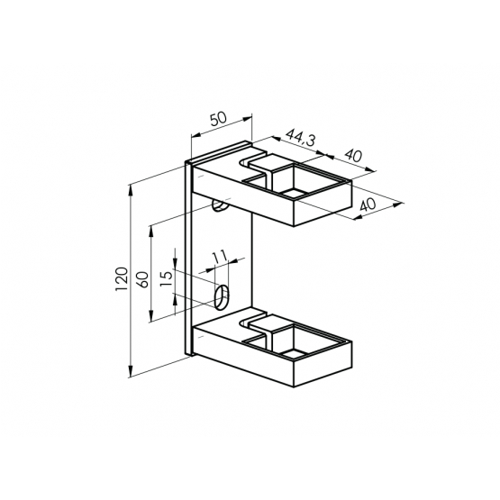 Kotvenie bočné nastaviteľné - detail 1 - detail 1