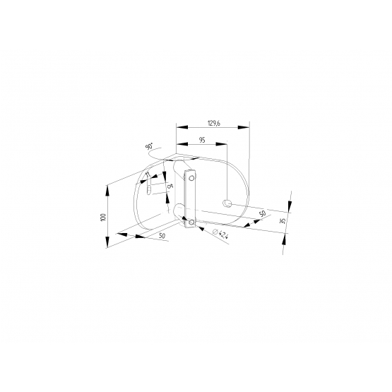 Kotvenie bočné kruhové vnútorné - detail 1 - detail 1