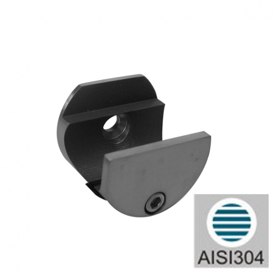 Posuv - držiak vodiacej tyče - stena AISI304, D25m - detail 1 - detail 1