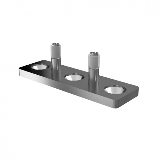 Posuv - vodítko spodné pre drevené dvere AISI304 - detail 1 - detail 1